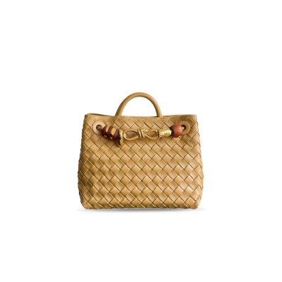 BOTTEGA VENETA SMALL ANDIAMO NUT COLOR BAG 743568 (25*22*10.5cm)